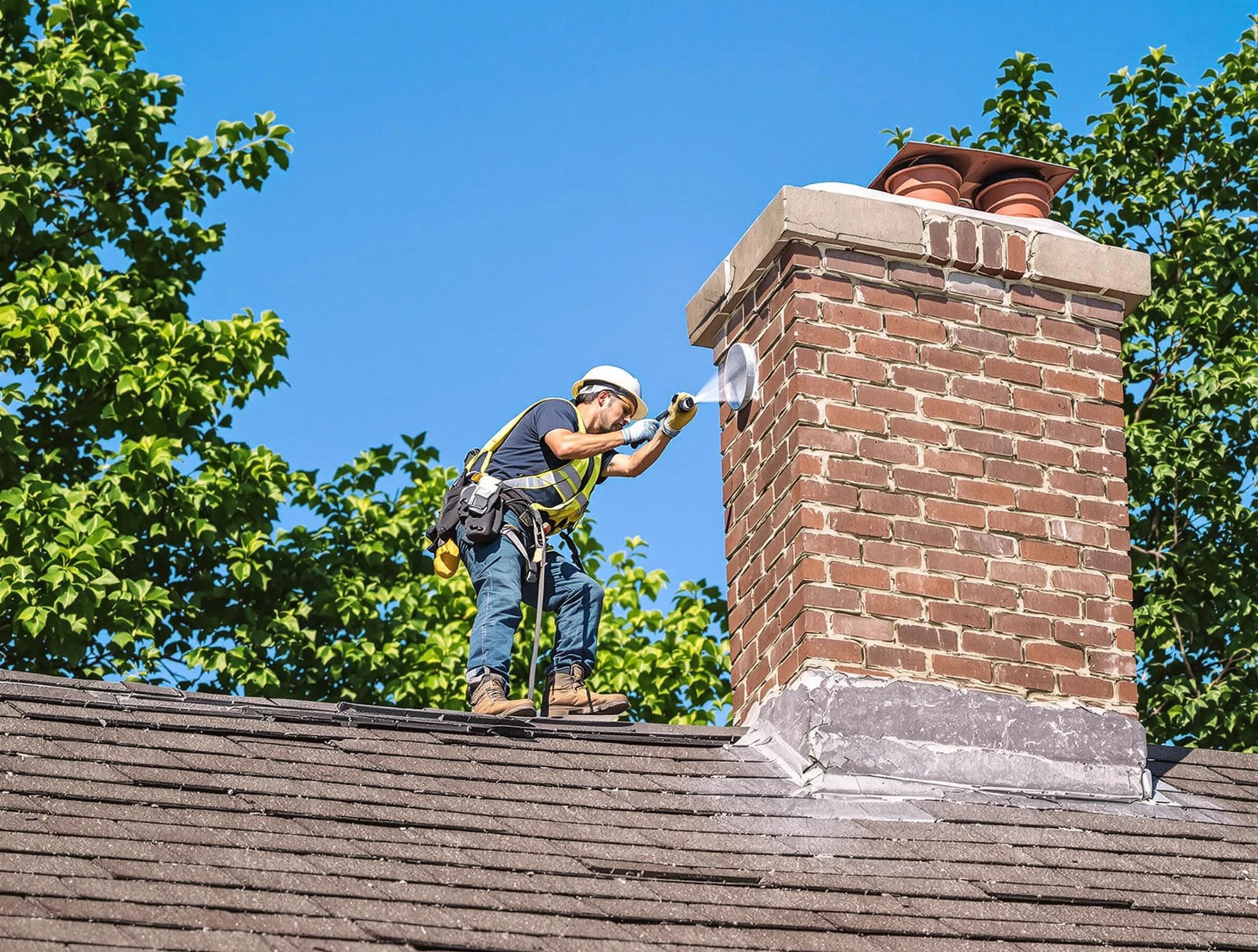 Powder Springs Chimney Sweep performing an inspection with advanced tools in Powder Springs, GA