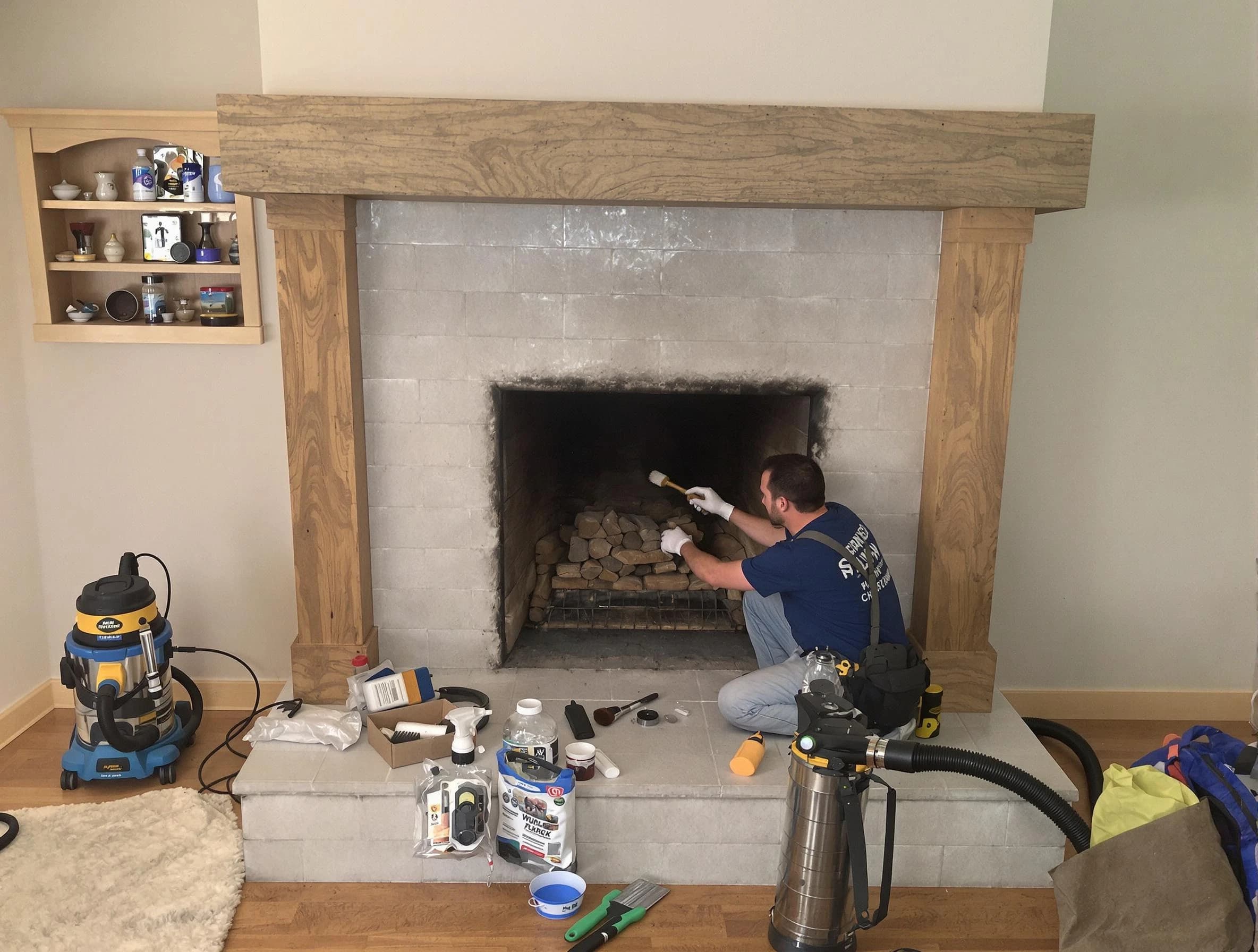 Detailed creosote removal process by Powder Springs Chimney Sweep in Powder Springs, GA