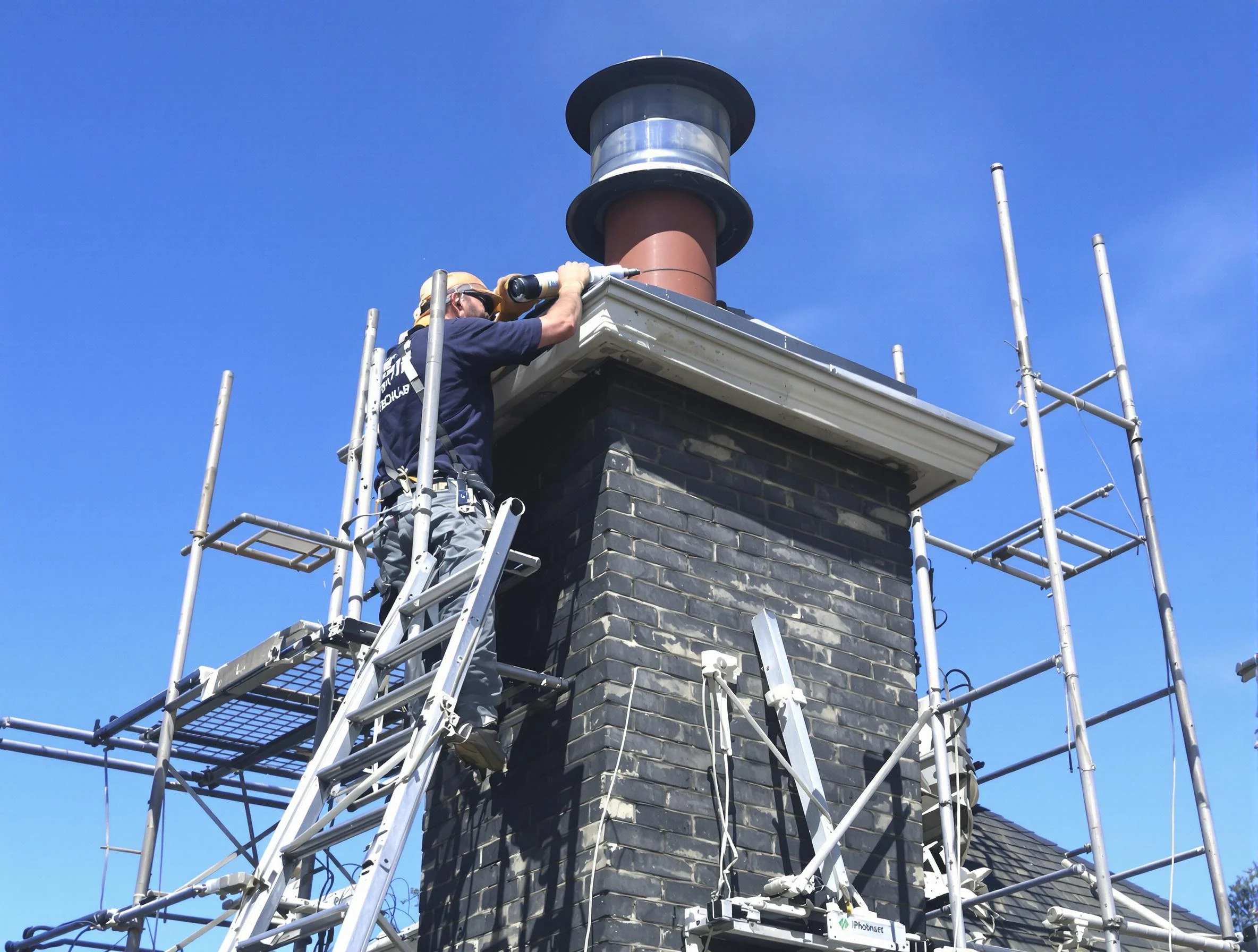 Sturdy chimney crown finished by Powder Springs Chimney Sweep in Powder Springs, GA