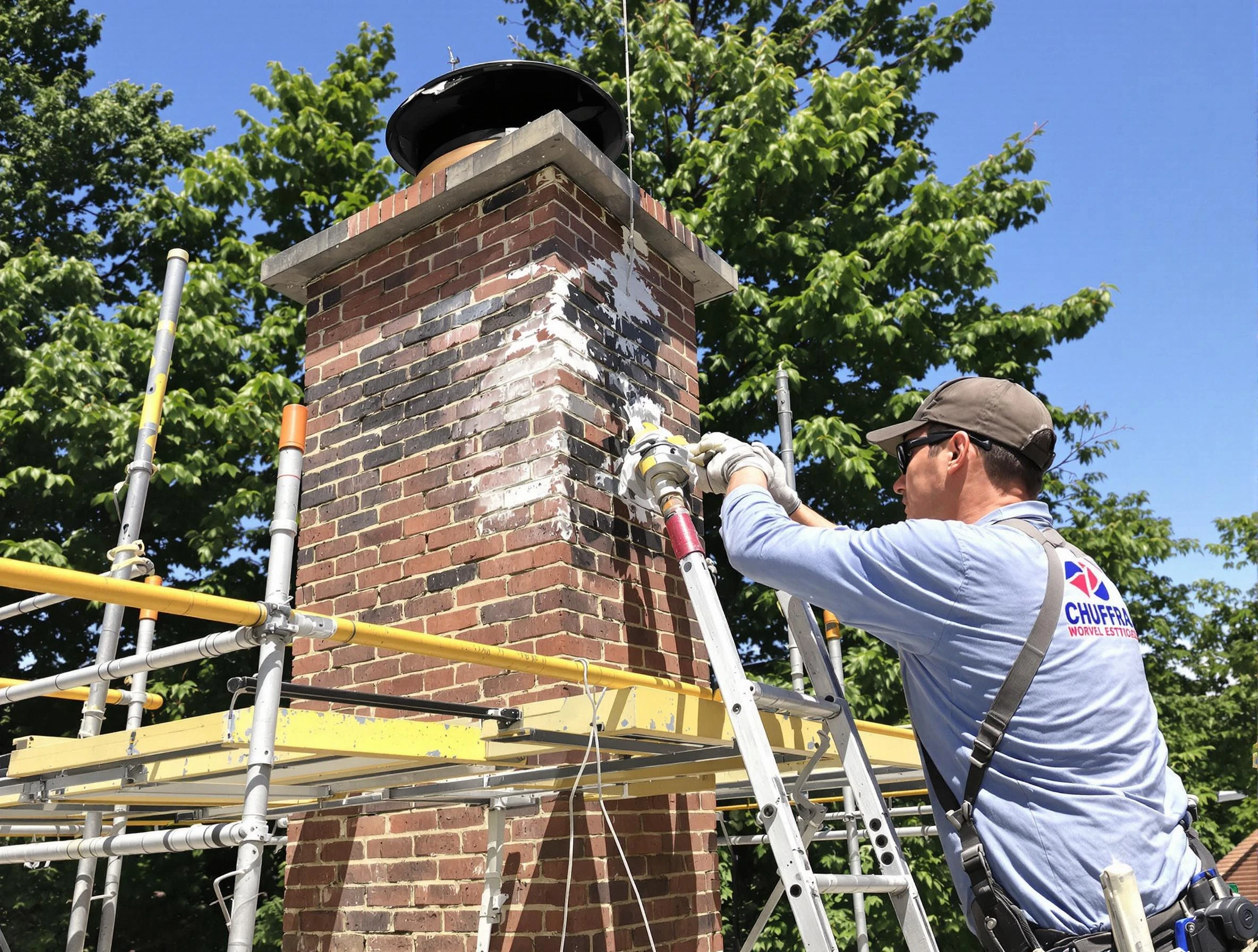 Structural chimney repair by Powder Springs Chimney Sweep in Powder Springs, GA