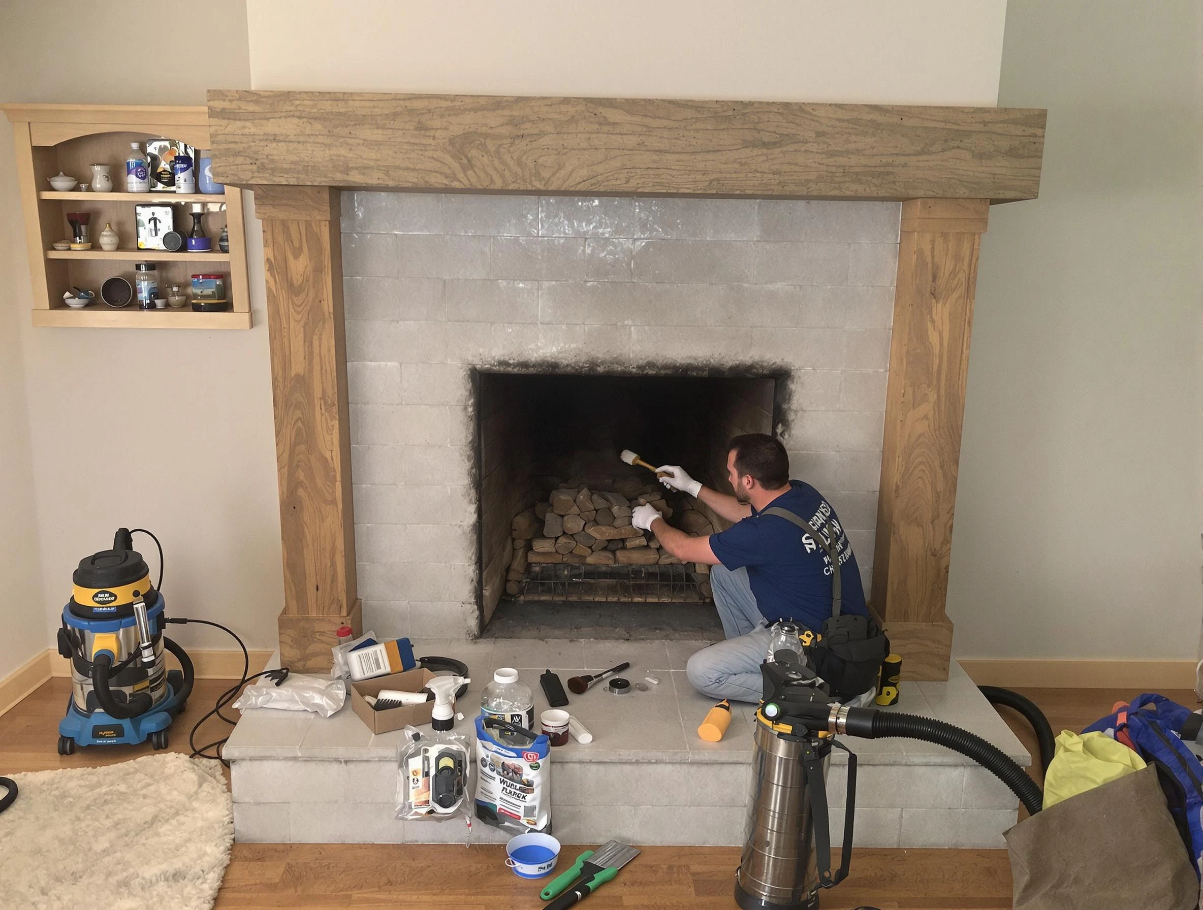 Detailed creosote removal process by Powder Springs Chimney Sweep in Powder Springs, GA